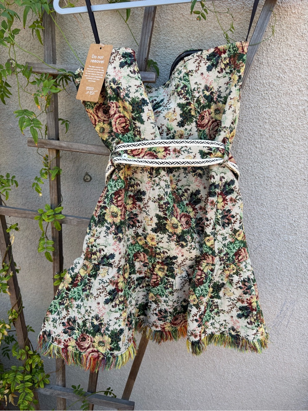 Hemant + Nandita Jacquard floral dress New with Tags! - Picture 7 of 8